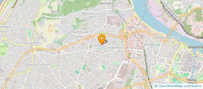 localisation de l'entreprise GYMNASTIQUE VOLONTAIRE NIV OCEAN  ANGLET