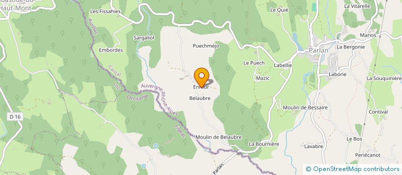 localisation de l'entreprise GYMNASTIQUE VOLONTAIRE PARLANAISE à PARLAN