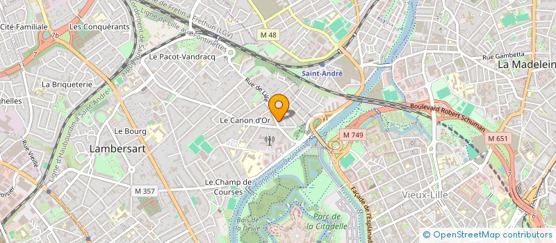 localisation de l'entreprise GYMNASTIQUE VOLONTAIRE RELAIS NORD à LAMBERSART