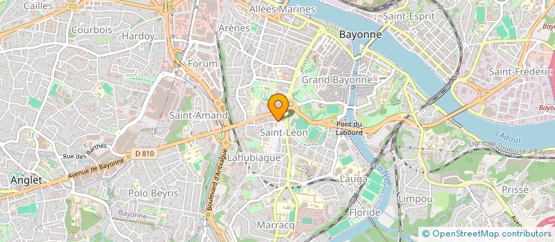 localisation de l'entreprise GYMNASTIQUE VOLONTAIRE RYTHME MOUVEMENT à BAYONNE
