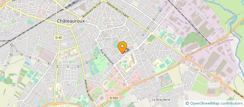 localisation de l'entreprise GYMNASTIQUE VOLONTAIRE SAINT JEAN à CHATEAUROUX
