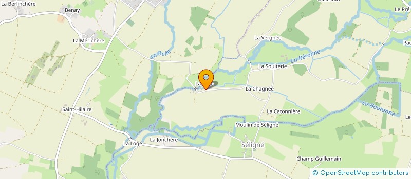 localisation de l'entreprise GYMNASTIQUE VOLONTAIRE SECTION DE BRIOUX SUR BOUTONNE  BRIOUX-SUR-BOUTONNE