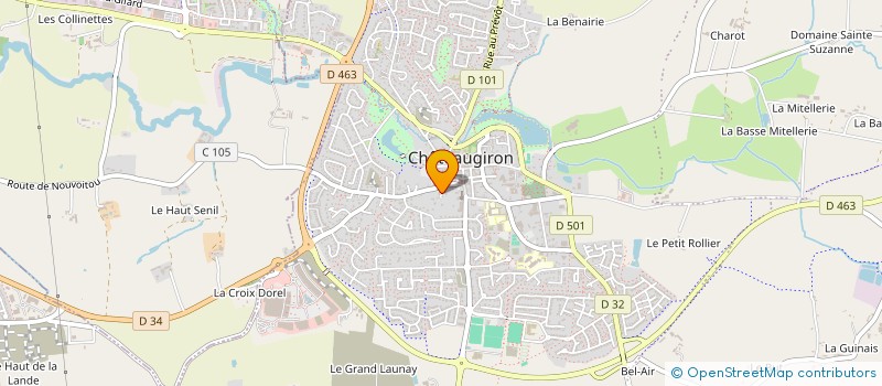 localisation de l'entreprise GYMNASTIQUE VOLONTAIRE ST AUBIN PAVAIL  CHATEAUGIRON