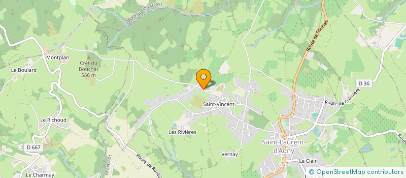 localisation de l'entreprise GYMNASTIQUE VOLONTAIRE ST LAURENT D'AGNY  SAINT LAURENT D'AGNY