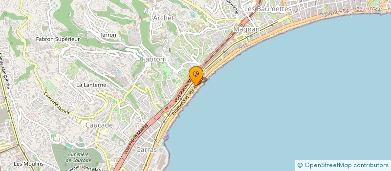 localisation de l'entreprise GYMNASTIQUE VOLONTAIRE STE HELENE à NICE