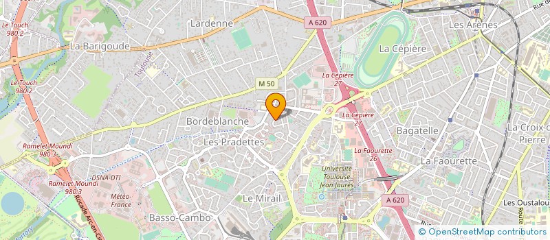 localisation de l'entreprise GYMNASTIQUE VOLONTAIRE VIOLLET LE DUC à TOULOUSE