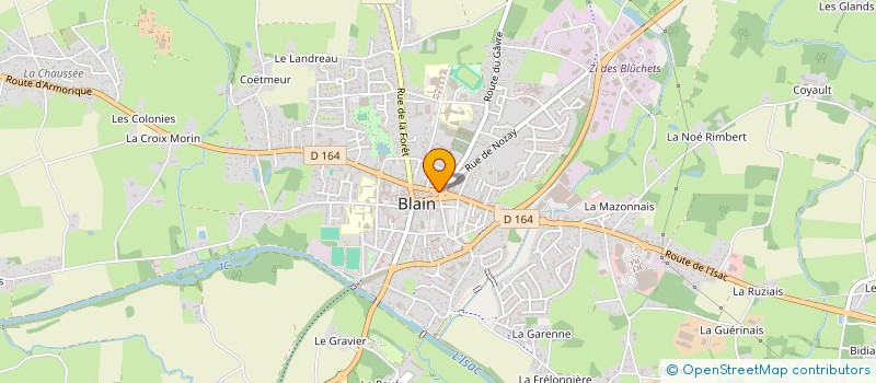 localisation de l'entreprise GYMOR  BLAIN
