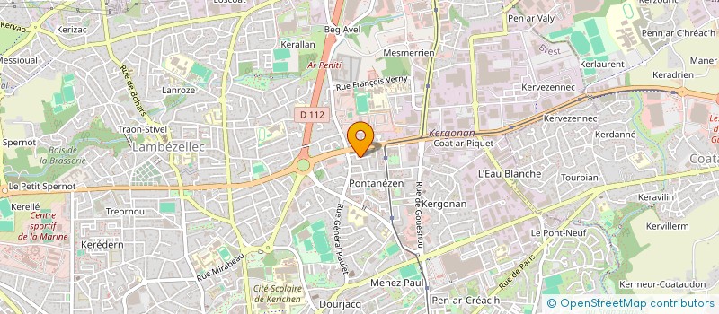 localisation de l'entreprise GYMSEM à BREST