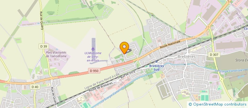 localisation de l'entreprise GYN'EN NORD  BREBIERES