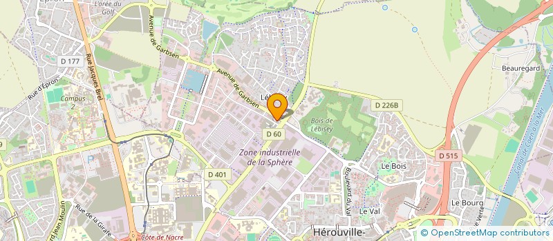 localisation de l'entreprise GYNAE CARE  HEROUVILLE-SAINT-CLAIR