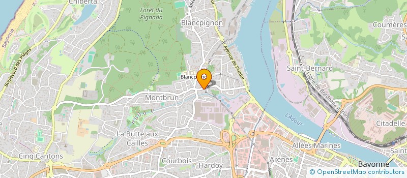 localisation de l'entreprise GYNDA à ANGLET
