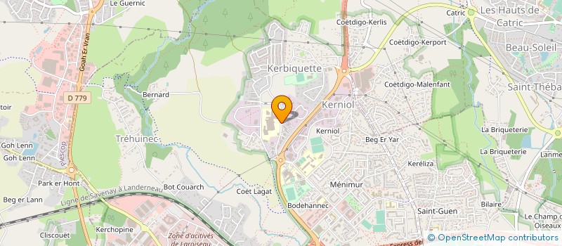 localisation de l'entreprise GYNECOCEANE  VANNES