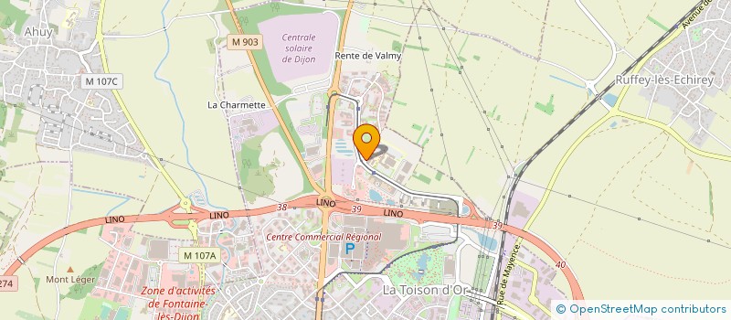 localisation de l'entreprise GYNECOLOGIE - CHIRURGIE - SENOLOGIE  DIJON