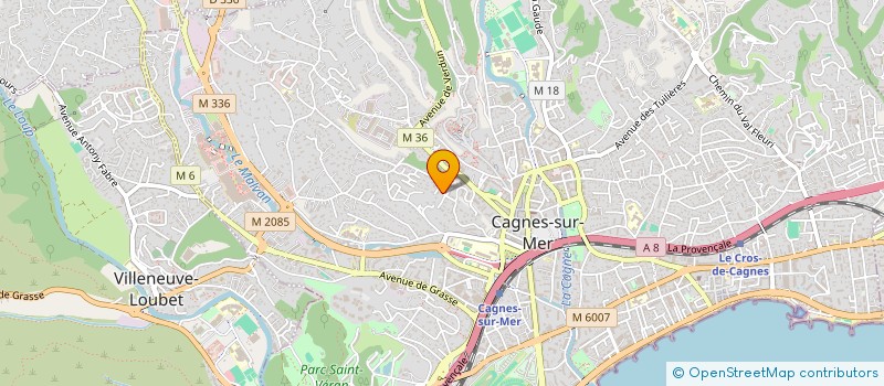 localisation de l'entreprise GYNECOLOGIE SAINT JEAN à CAGNES-SUR-MER