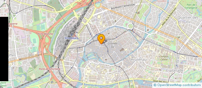 localisation de l'entreprise GYNESTRA à STRASBOURG