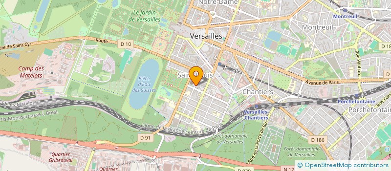 localisation de l'entreprise GYNETTE à VERSAILLES