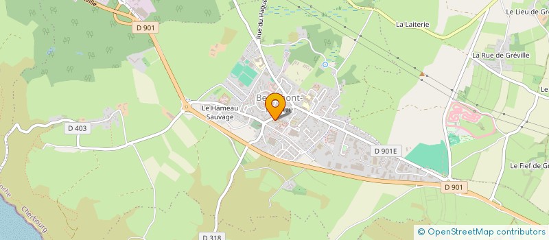 localisation de l'entreprise GYNMASTIQUE VOLONTAIRE DE LA HAGUE  LA HAGUE