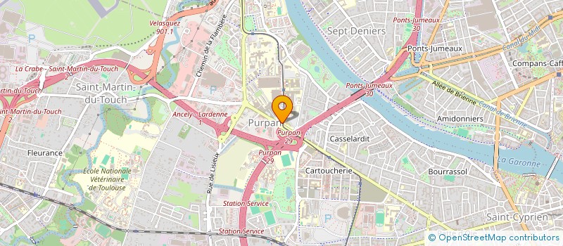 localisation de l'entreprise GYNOCCITANIA  TOULOUSE