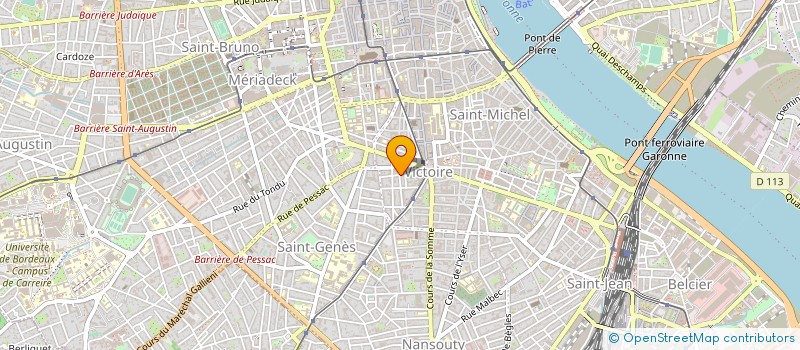 localisation de l'entreprise GYNOV à BORDEAUX