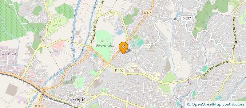 localisation de l'entreprise GYNVAR à FREJUS