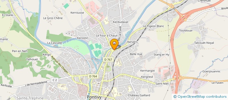 localisation de l'entreprise GYNY  PONTIVY