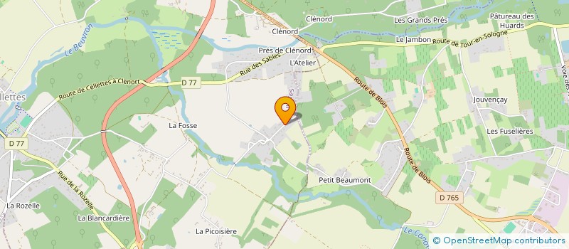 localisation de l'entreprise GYOFO à CELLETTES