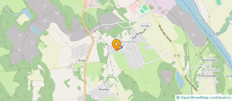 localisation de l'entreprise GYPS  BOUVESSE-QUIRIEU