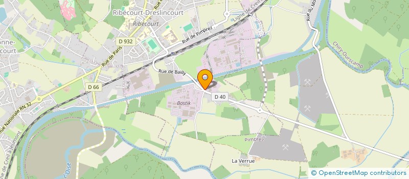 localisation de l'entreprise GYPSE EXPORT à RIBECOURT-DRESLINCOURT