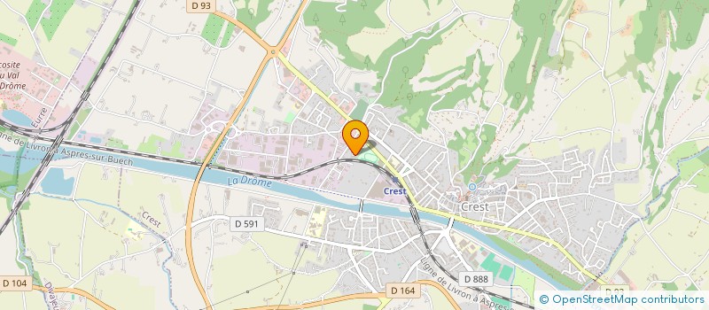 localisation de l'entreprise GYPSEA à CREST