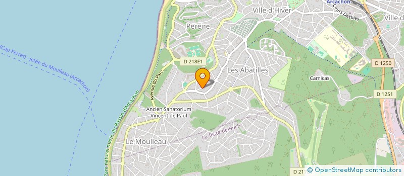 localisation de l'entreprise GYPSET  ARCACHON