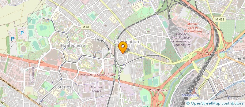 localisation de l'entreprise GYPSSON à STRASBOURG