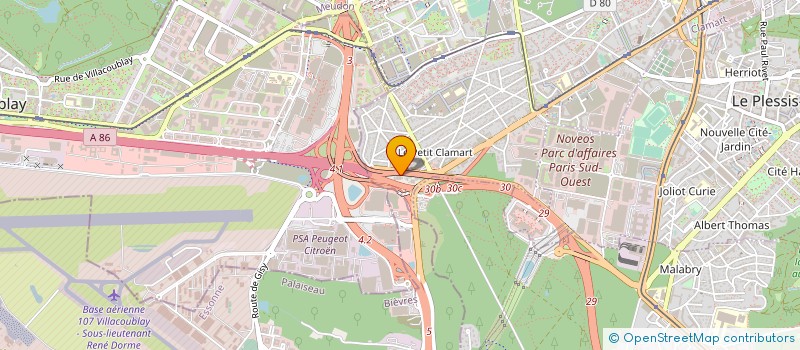 localisation de l'entreprise GYRNA à CLAMART