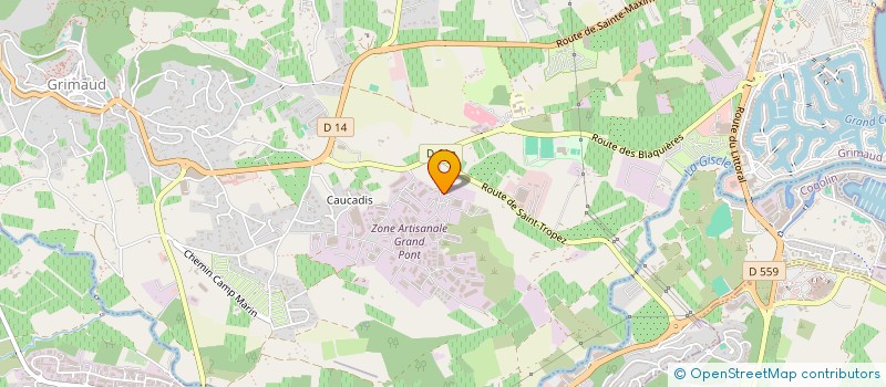 localisation de l'entreprise GYRO à GRIMAUD