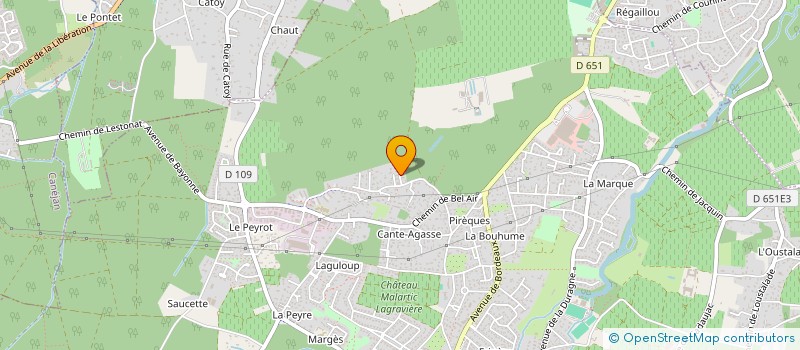 localisation de l'entreprise GYRO BOAM DECOUVERTE  LEOGNAN