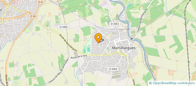 localisation de l'entreprise GYRO CEVENNES CAMARGUE  MARSILLARGUES