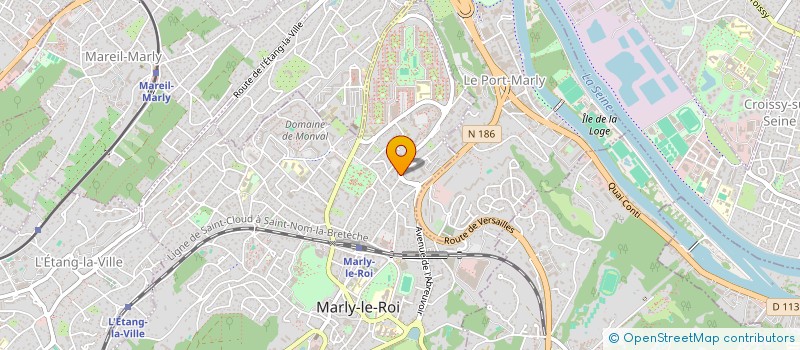 localisation de l'entreprise GYRONETICS à MARLY-LE-ROI