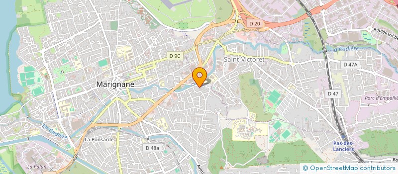 localisation de l'entreprise GYROSHOP à MARIGNANE