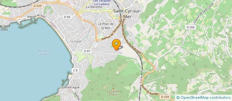 localisation de l'entreprise GYROTOUR J'Y RETOURNE à SAINT-CYR-SUR-MER