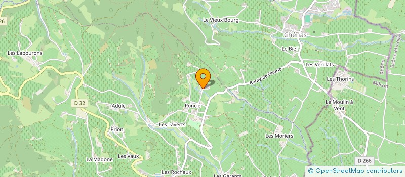 localisation de l'entreprise GYROVINO à FLEURIE