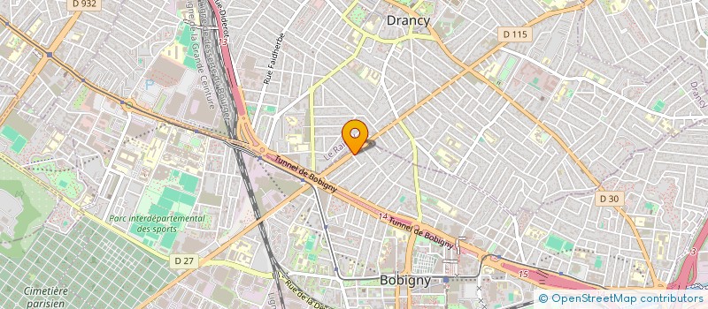 localisation de l'entreprise GYSLAINE LAVE à BOBIGNY