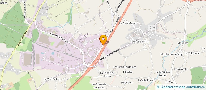 localisation de l'entreprise GYTR  TREGUEUX