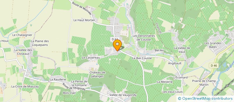 localisation de l'entreprise GYVAE à VERNOU-SUR-BRENNE