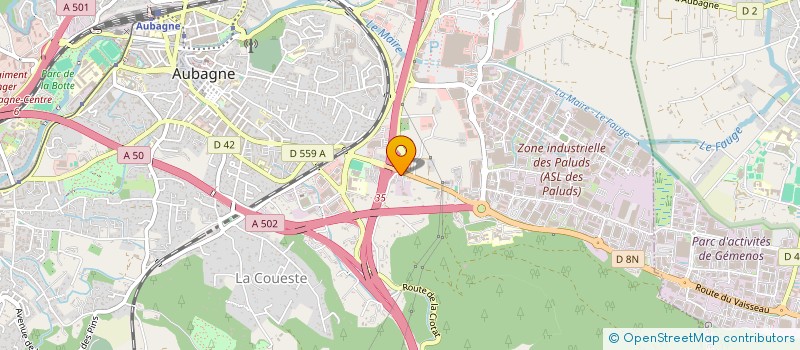 localisation de l'entreprise GYX  AUBAGNE