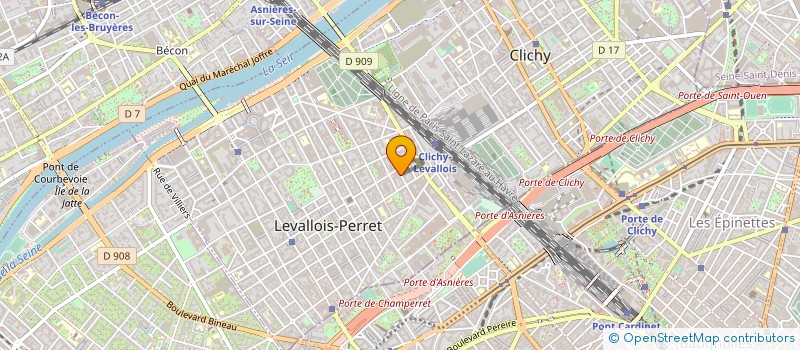 localisation de l'entreprise GZ DIGITAL à LEVALLOIS-PERRET