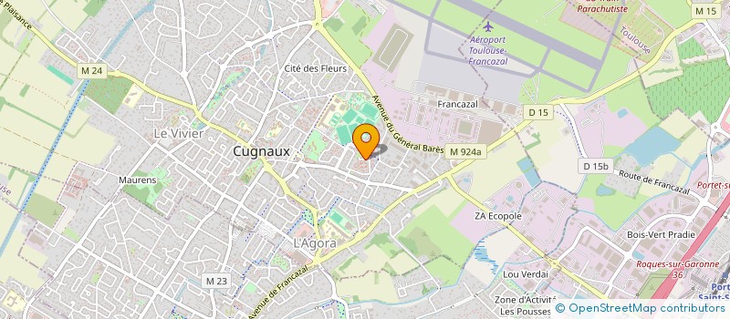 localisation de l'entreprise GZ TAXI  CUGNAUX