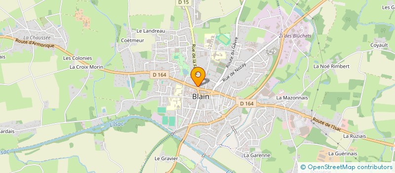 localisation de l'entreprise GZH OPTIK à BLAIN