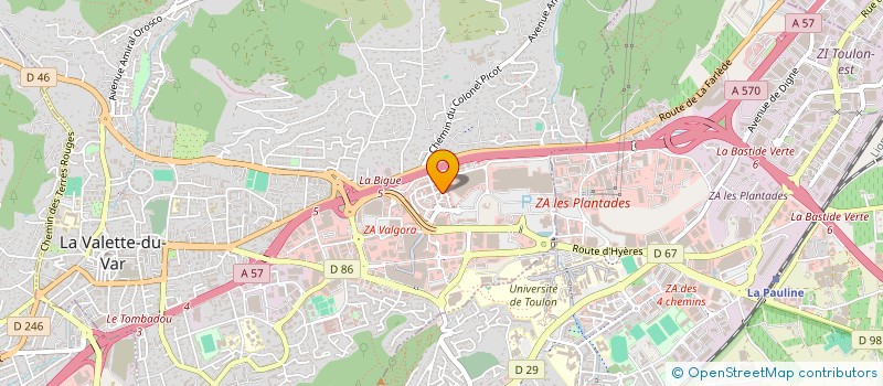 localisation de l'entreprise H 2 C à LA VALETTE-DU-VAR
