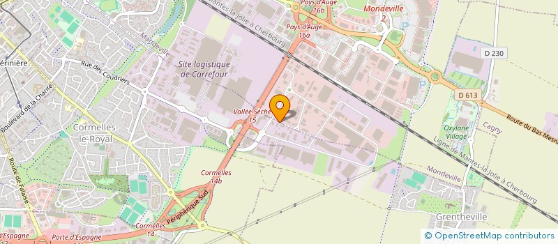 localisation de l'entreprise H 2 D  GRENTHEVILLE