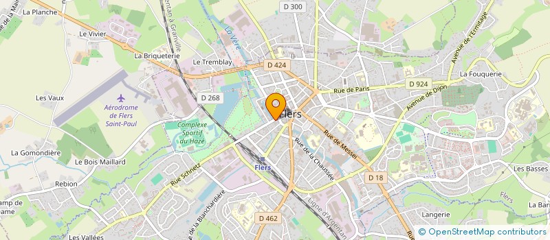 localisation de l'entreprise H 2 M à FLERS