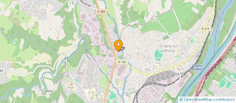 localisation de l'entreprise H 2 O  GRIGNY